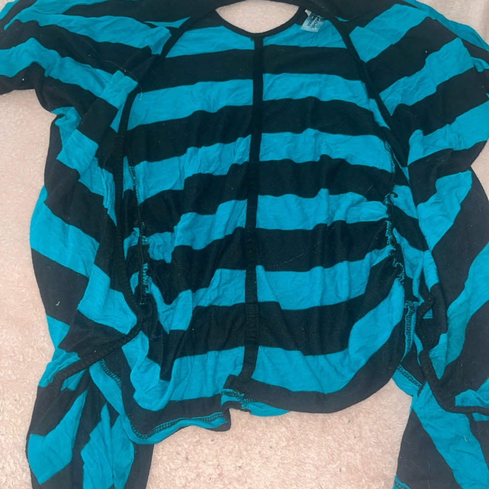 Black and blue cardigan